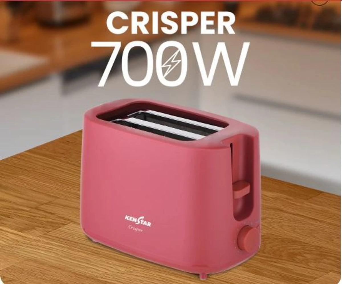 Kenstar CRISPER 2 Slice Pop-Up Toaster for Kitchen (Velvet Red))