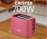 Kenstar CRISPER 2 Slice Pop-Up Toaster for Kitchen (Velvet Red))