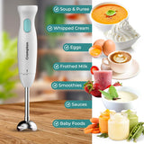 Crompton Blendserve 300 Watts Hand Blender with Steel Stem (White)