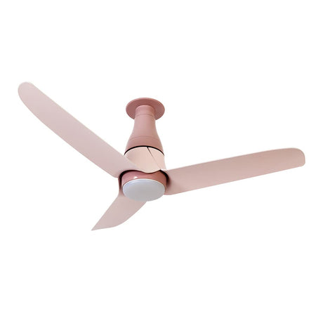 Pink ceiling fan on a white background