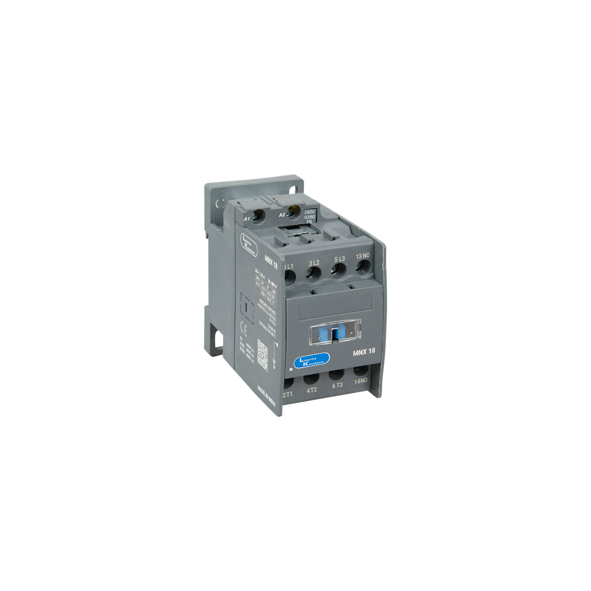 Lauritz Knudsen MNX Contactor 9A 3 Pole AC In Built 1NO AC-3 AC Coil 50/60 Hz