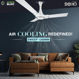 RR Signature SOHO 1200mm BLDC Ceiling Fan (Alice White)