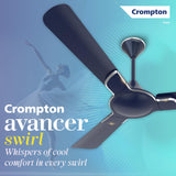Crompton Premion Avancer Swirl 1200mm Ceiling Fan (Dark Sapphire)