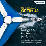 Crompton Surebreeze Optimus 1200mm Ceiling Fan (Matte Cloud White)