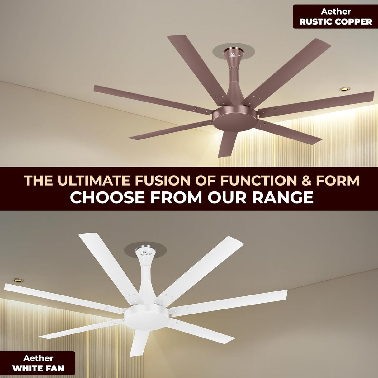 RR Signature Aether Flow 1320mm Ceiling Fan (Mahogany)