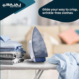 Bajaj Stainless Steel Majesty DX-11 1000 Watts Dry Iron (White & Blue)