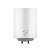 White water heater with brand logo on a white background