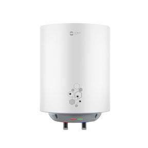 White water heater with brand logo on a white background