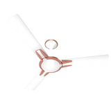 Polycab Elanza Neo 1200mm Designer Ceiling fan (Snow White Rosegold)