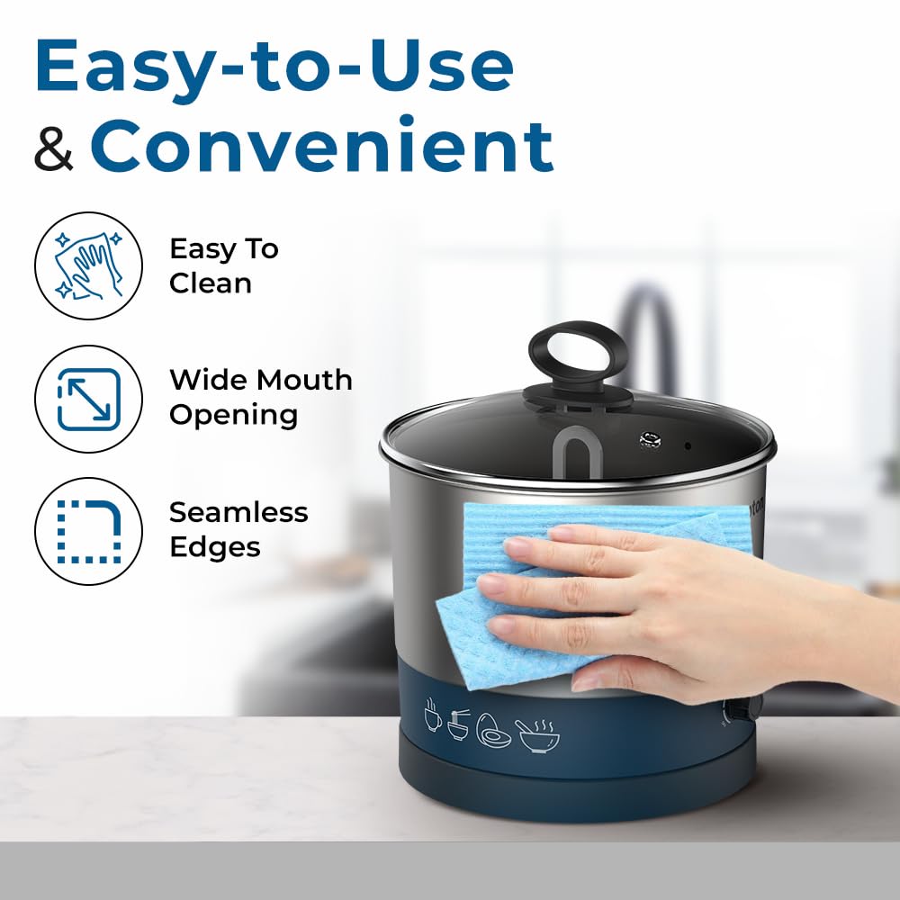 Crompton Insta Nourish Multi-Purpose Kettle 1 Ltr  (Back)