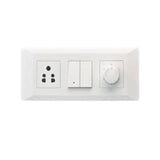 Lauritz Knudsen (Previously L&T) Entice 5 Step Fan Step Regulator 120W 2M with ISI - White