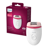 Philips BRE235/00 Corded Epilator for gentle hair removal (White/Pink)