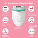 Philips BRE245/00 Corded Epilator for gentle hair removal