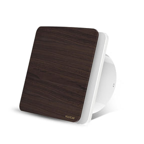 Polycab Fresly exhuast fan wood finish with white background 