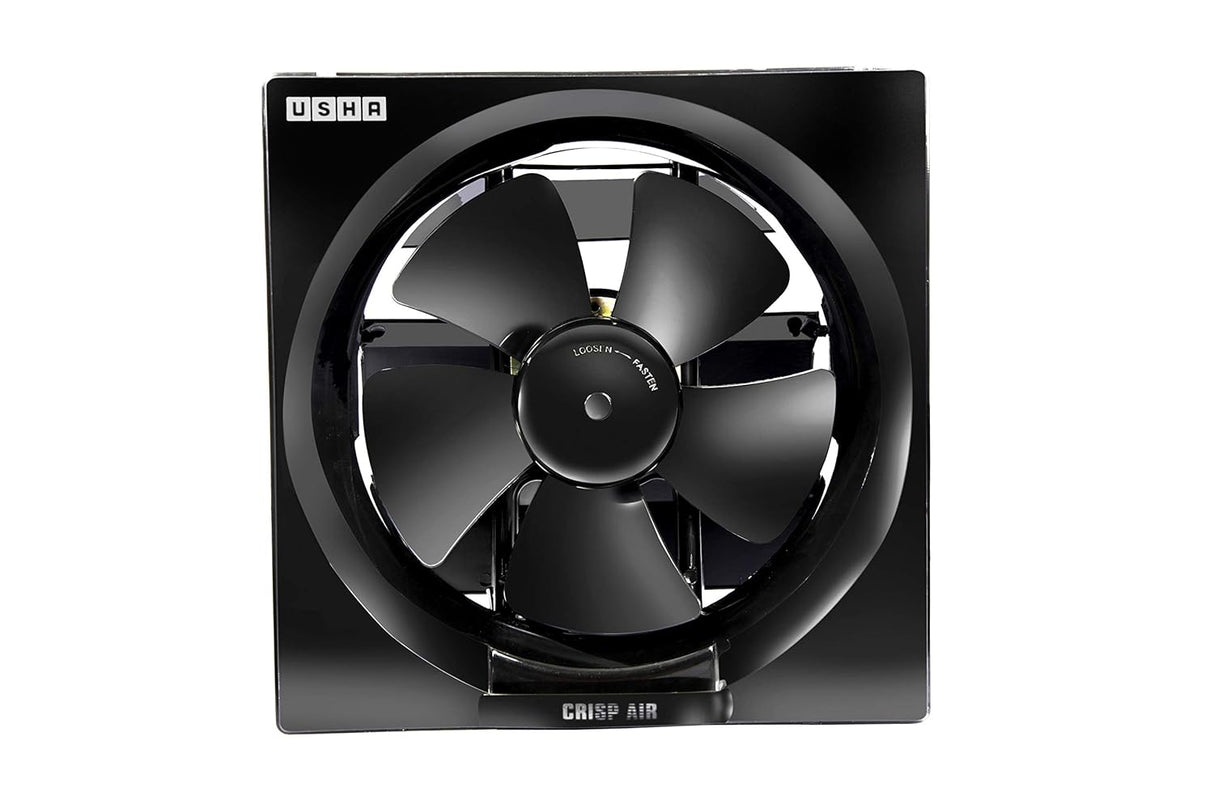 USHA Crisp Air 250mm Duct Size Exhaust Fan (black)