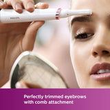 Philips Touch-Up HP6388 Eyebrows, Facial & Body Trimmer (White)