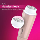 Philips Cordless 300 min Runtime Facial Hair Remover (Pink)