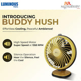 RR Signature Budy Hush Silent 230 mm Table Fan (Sporty Yellow)