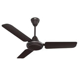 Black ceiling fan on a white background