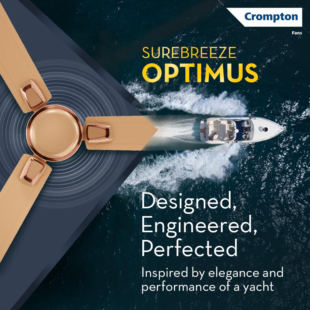 Crompton Surebreeze Optimus 1200mm Ceiling Fan (Copper Gleam)