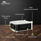 RR Signature Warmsure Room Heater for Home 1000/2000 Watts (White & Black)