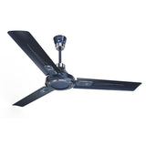 Ceiling fan with three blades on a white background