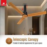 Havells 1200mm Elio Prime BLDC Ceiling Fan (Pinewood Matte Black)