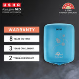 Usha Aqua Genie Neo 6 Litre Geyser (Sky Blue)