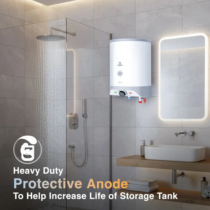 Havells Standard Ripple 10L Storage Water Heater (Grey)