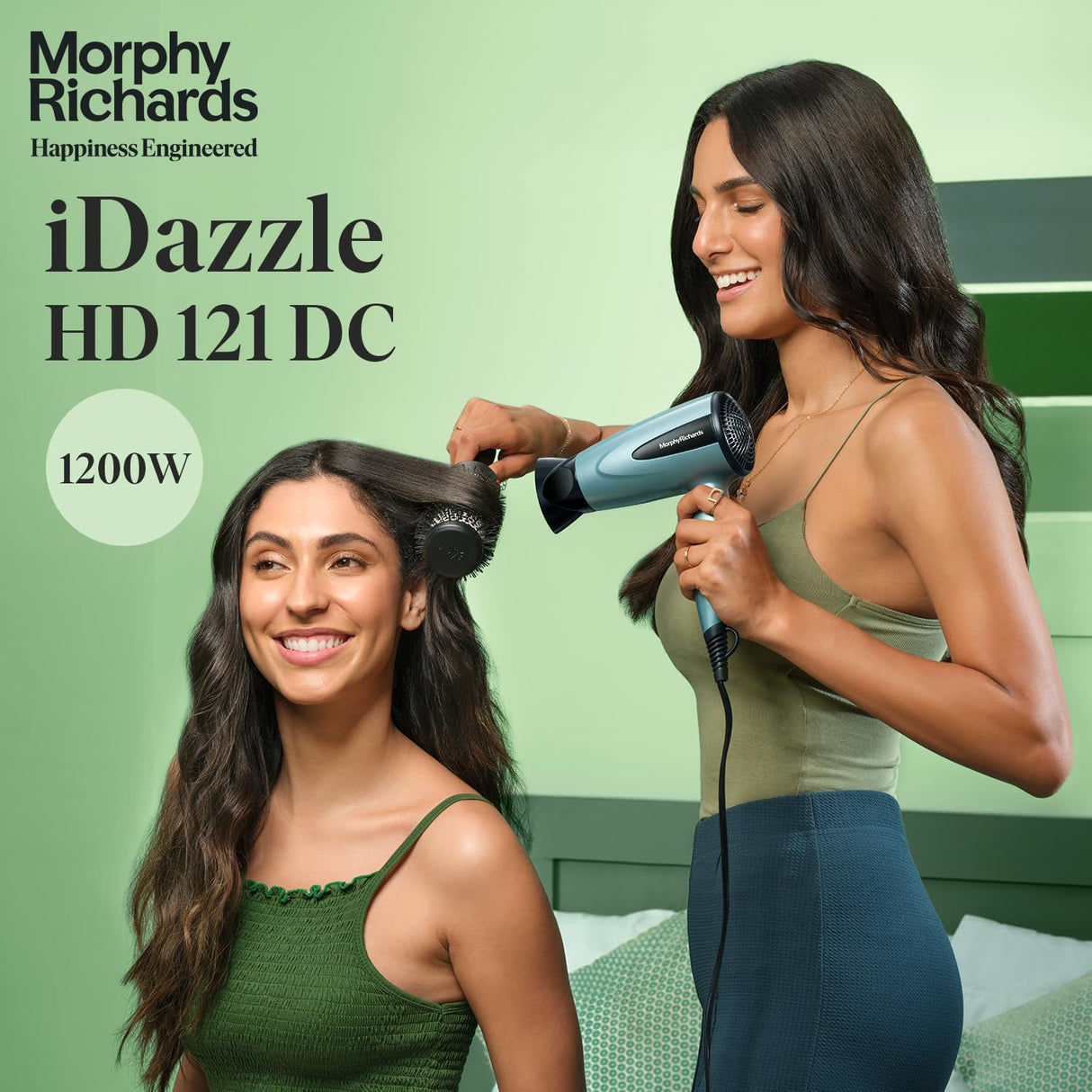 Morphy Richards Idazzle 1200W Hair Dryer (Aqua Blue & Black)