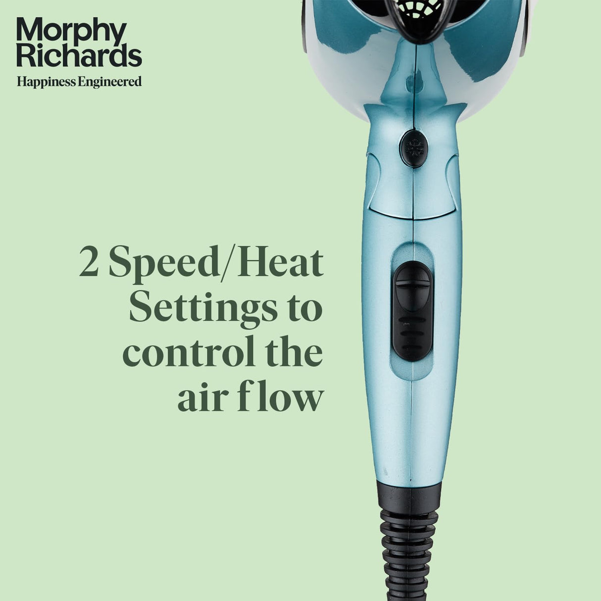 Morphy Richards Idazzle 1200W Hair Dryer (Aqua Blue & Black)