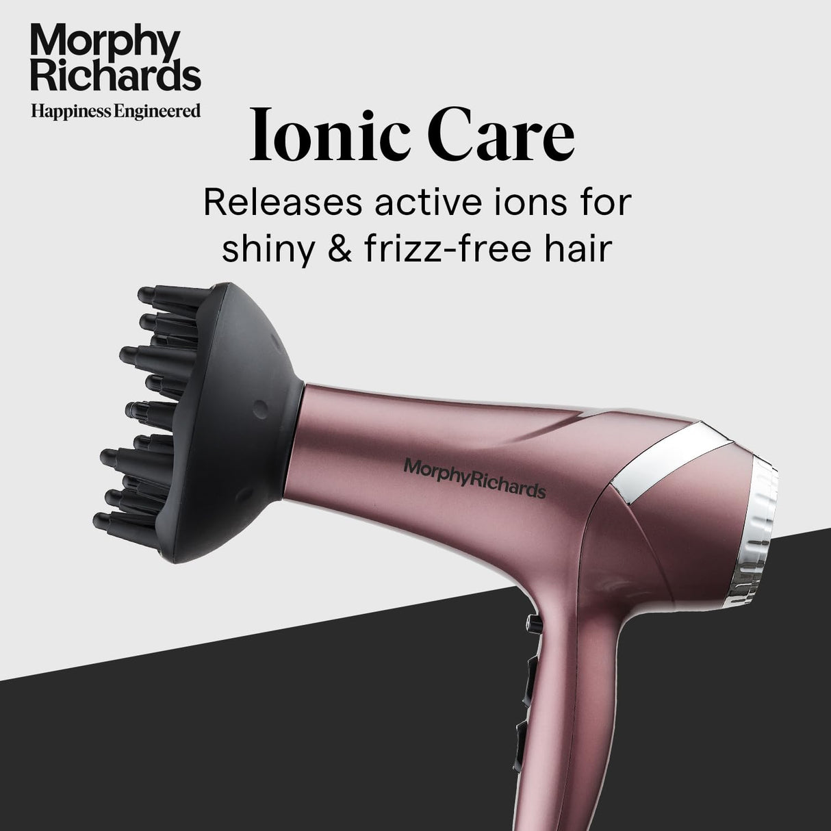 Morphy Richards Stylist Care Professional Hair Dryer (Wine Red And Silver)