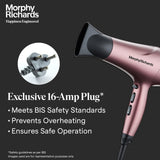 Morphy Richards Stylist Care Professional Hair Dryer (Wine Red And Silver)