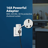 Havells Plastic 16A 30mA PRCD Adaptor (White)