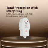 Havells Plastic 16A 30mA PRCD Plug Top (White)