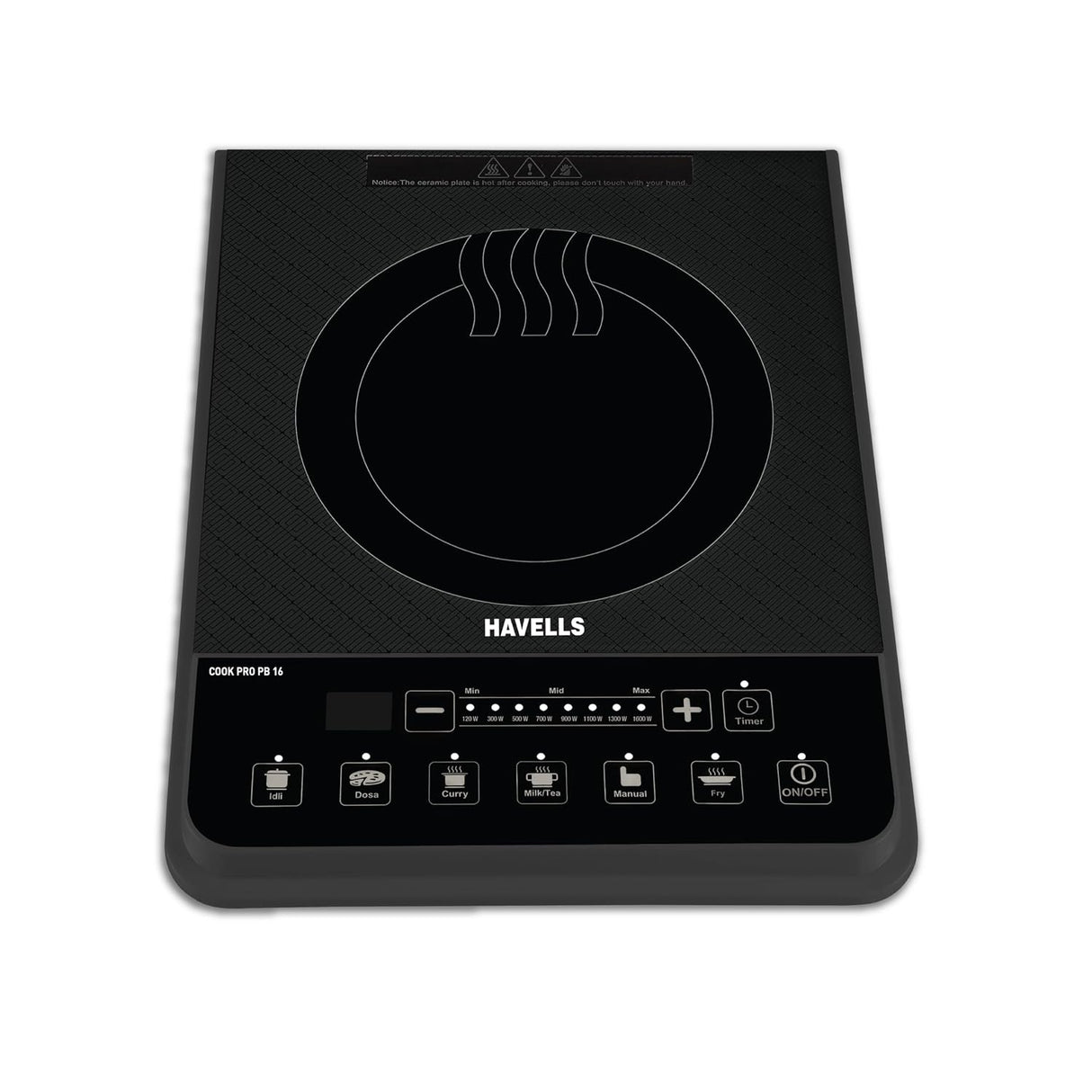Havells Cook Pro PB 16 Induction Cooktop | 1600W | Black