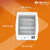 Bajaj RHX-2 800Watts Halogen Room Heater (White)