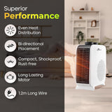 RR Signature Warmsure Room Heater for Home 1000/2000 Watts (White & Black)