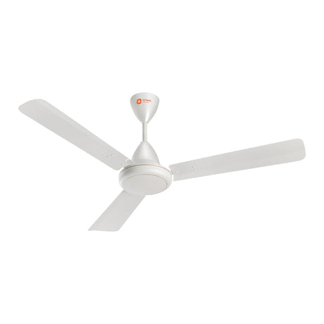 White ceiling fan on a white background
