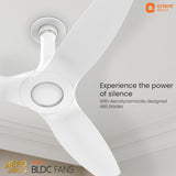 Orient Aeroquiet Neu Bldc 5S 1230mm Ceiling Fan White