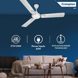 Crompton Surebreeze Optimus 1200mm Ceiling Fan (Matte Cloud White)