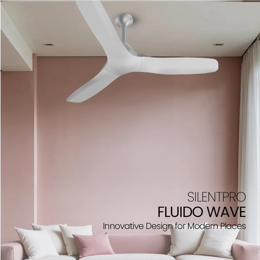 Crompton Silent Pro Fluido Wave 1200 mm Ceiling Fan (Fog Grey)