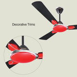 Usha Super Striker 1200mm Energy Saving Ceiling Fan (Charcoal)