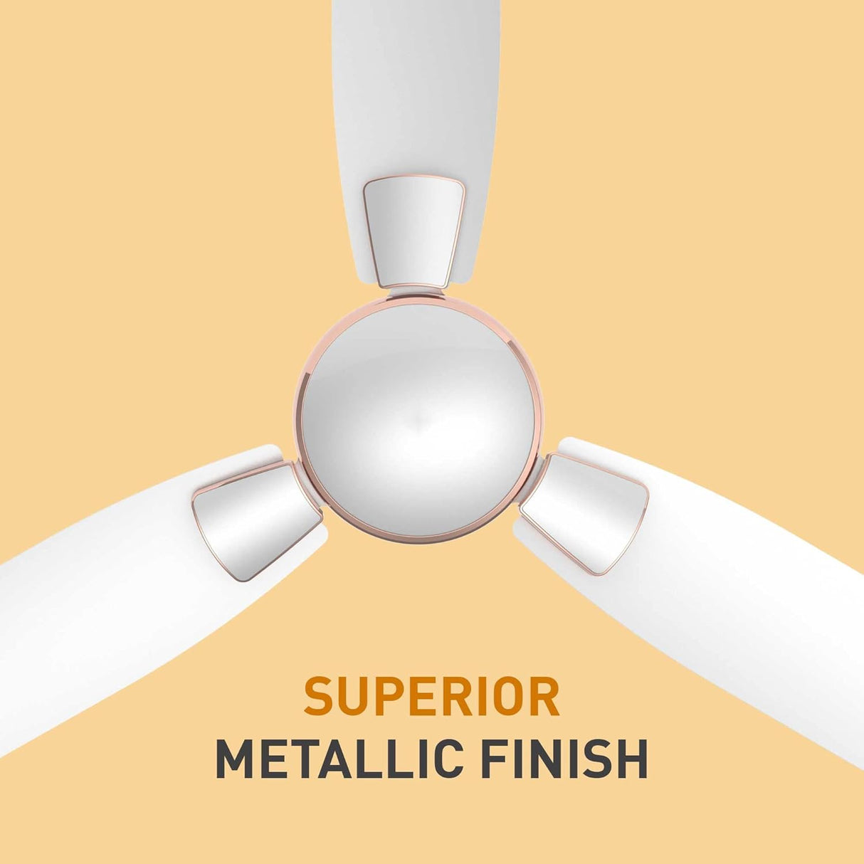 Crompton Toro 1200mm High Speed | 1-Star Rated Ceiling Fan (Silver Magic White)