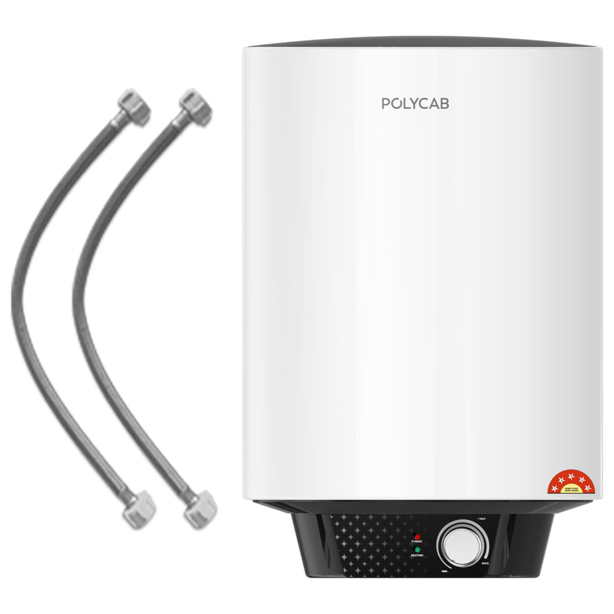 POLYCAB Celestia Prime 5-Star 10 Litre Storage Water Heater (White)