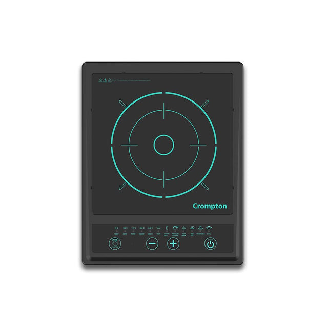 Crompton brand electric cooktop on a white background
