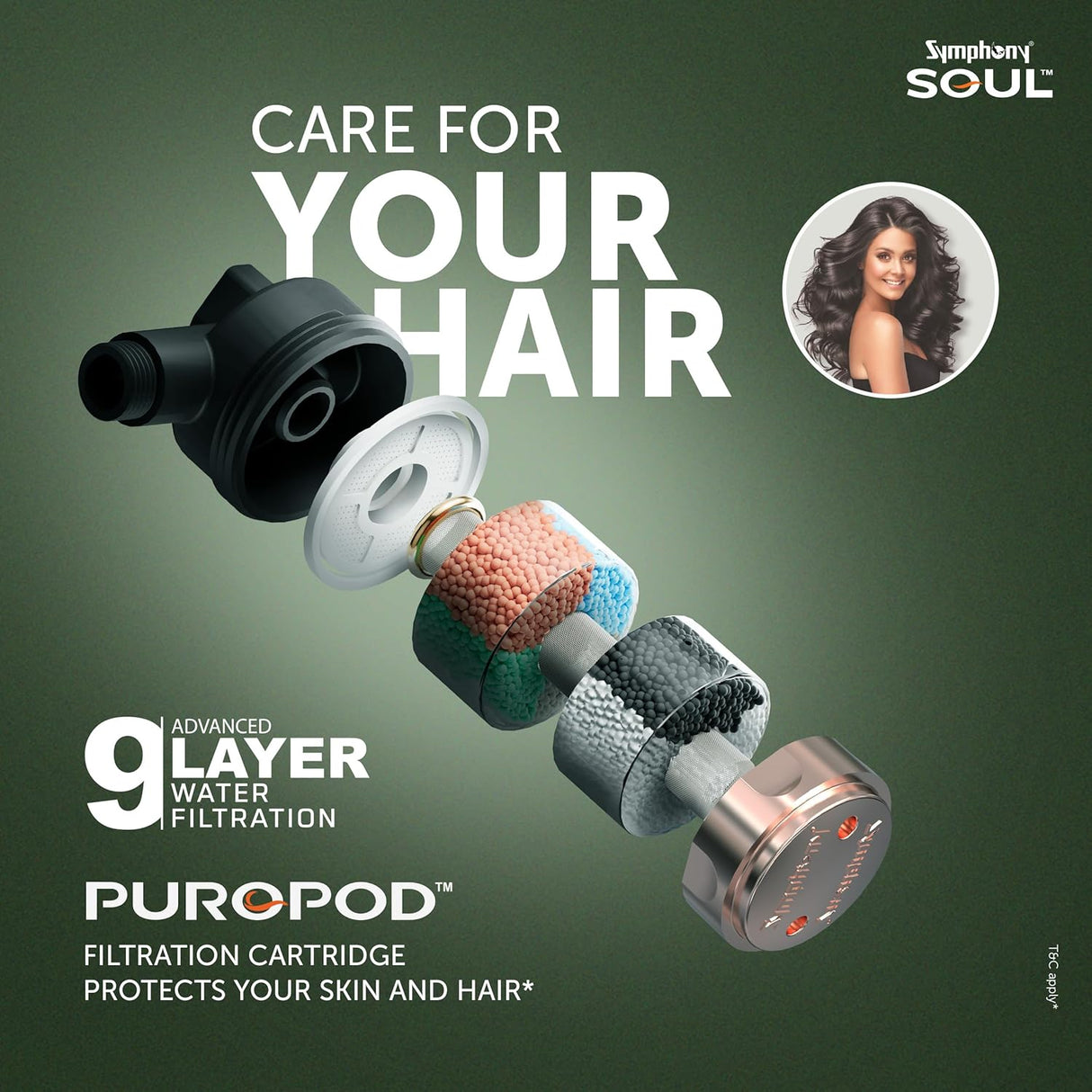 Symphony Soul 10 L Hair Fall Control Storage Geyser