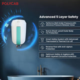 Polycab Intenso 5 litre Instant Water heater Geyser (White)