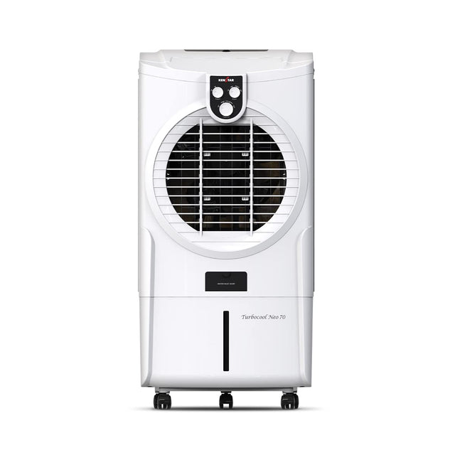 Kenstar Turbocool Neo Hc 70 litres Honeycomb Desert Cooler white and black colour with White Background