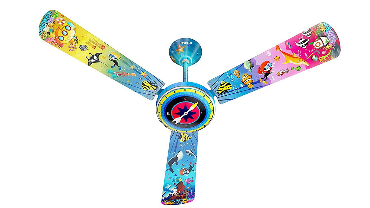 Havells Ocean Quest 1200mm Ocean Kids Ceiling Fan (Multi Ocean Quest)